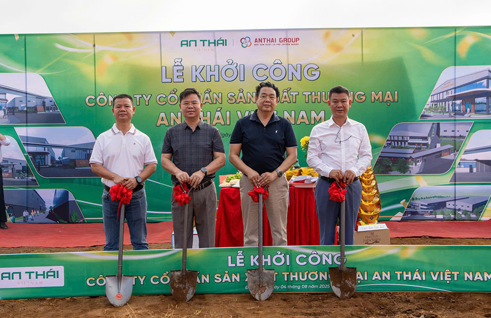 Khởi công Nhà máy sản xuất cà phê An Thái Việt Nam tại Đồng Nai